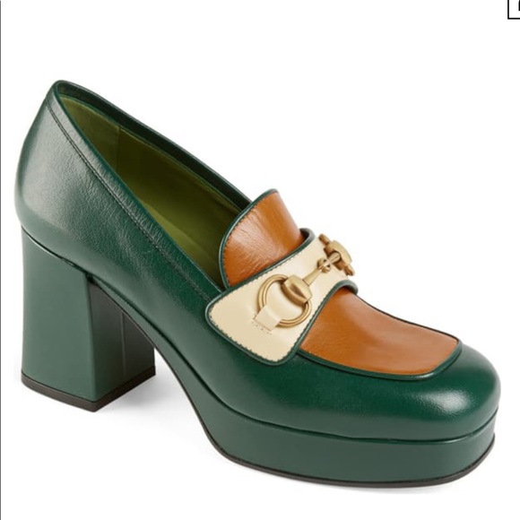 gucci houdan platform loafers